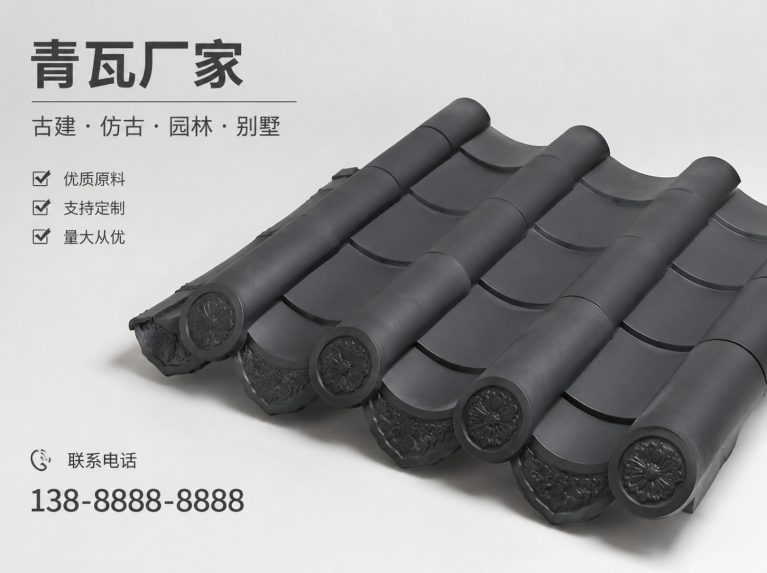 乐山古建脊瓦与封头瓦